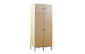 Four door wardrobe with drawer